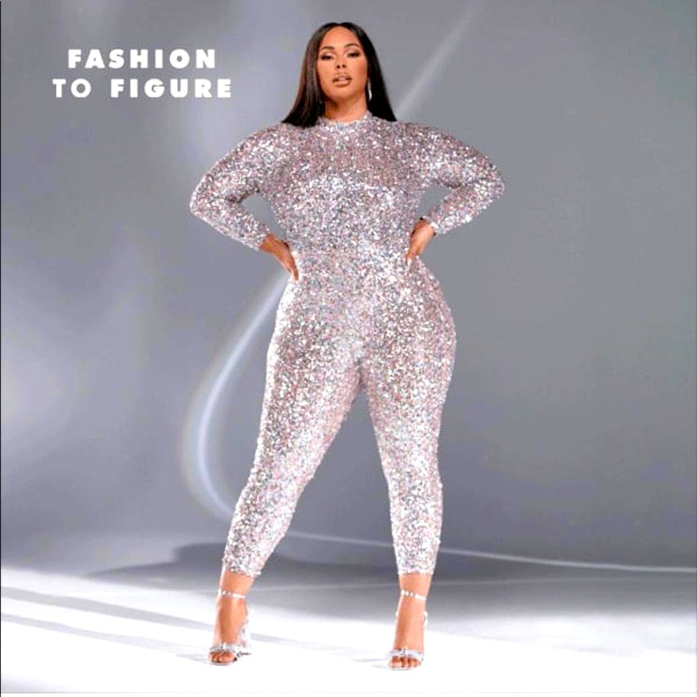 Fashion to figure Sequin Jumpsuit